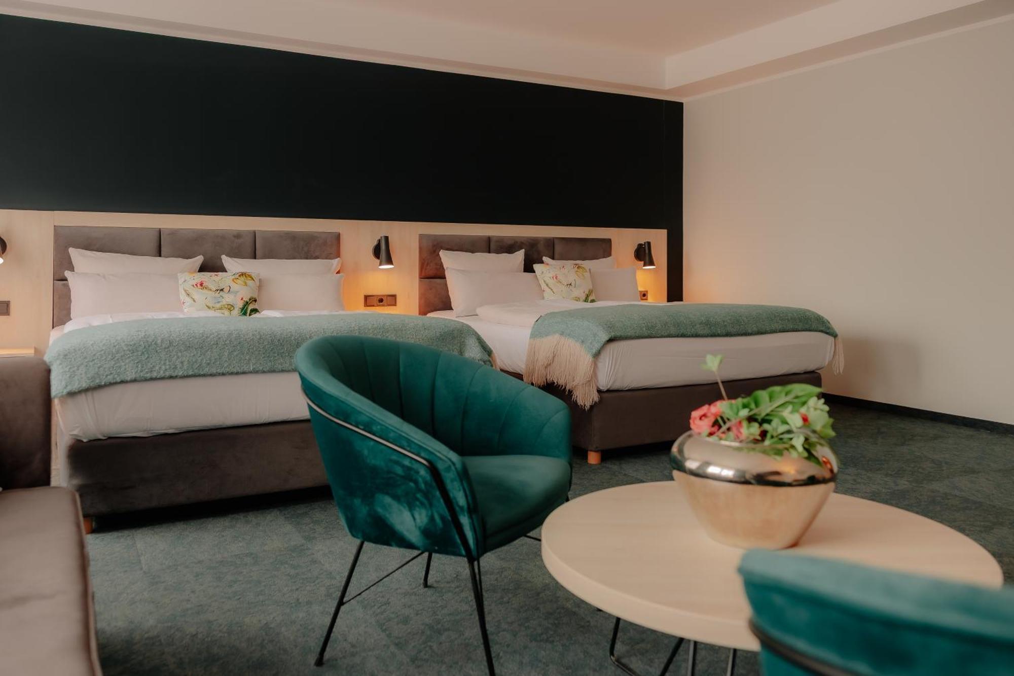 Kamer met 2 Queensize Bedden