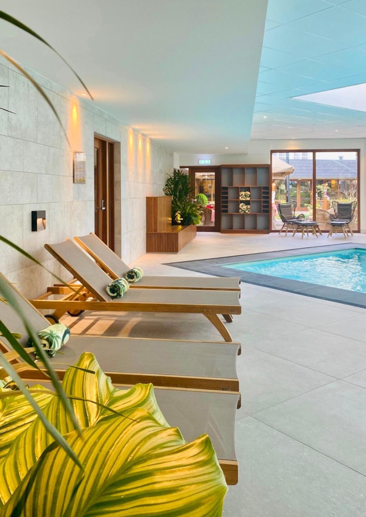 Superior Double Room indoor pool sauna access