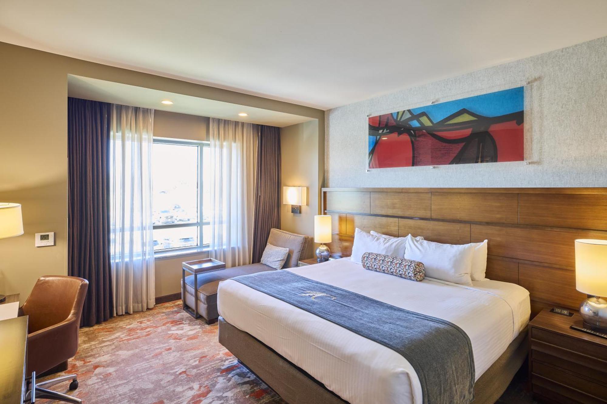 Deluxe King Room with Roll-in Shower - Mobility and Hearing Accessible/Non-Smoking